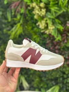 Newbalance 327 grey maroon