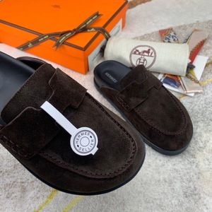 Slipper Hermes Brown