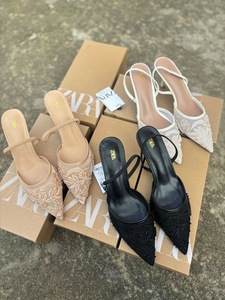 ZARA heels white