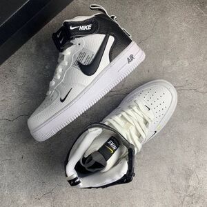 Force Men's High-White Black Embroidered