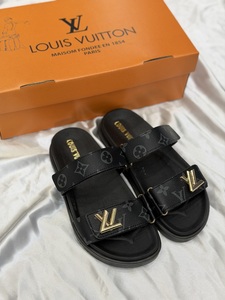 Louis Vuitton slipper - black Lv