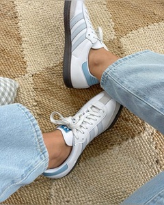 Adidas Samba white blue